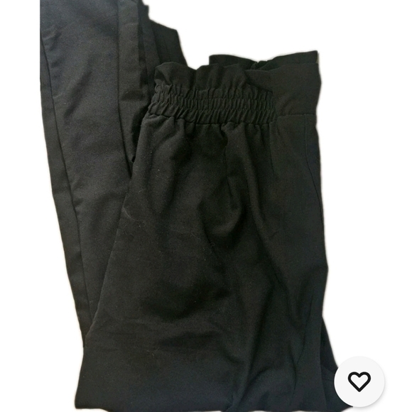 Grace Karin Women's High Waisted Paperbag Pants Tie Belt Pockets Slim Fit Size M - Picture 6 of 6